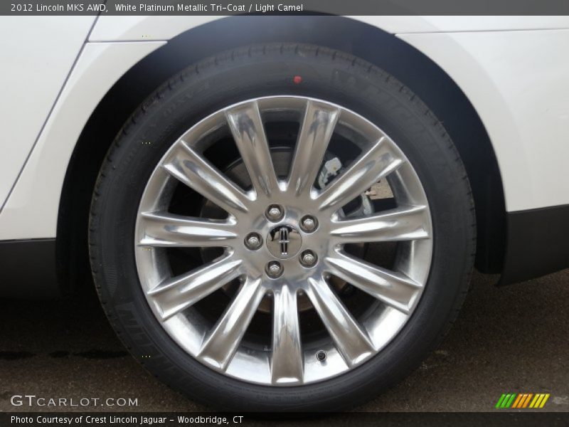 White Platinum Metallic Tri-Coat / Light Camel 2012 Lincoln MKS AWD