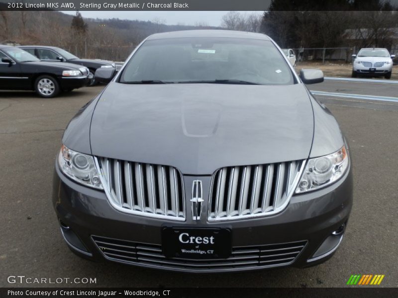 Sterling Gray Metallic / Charcoal Black 2012 Lincoln MKS AWD