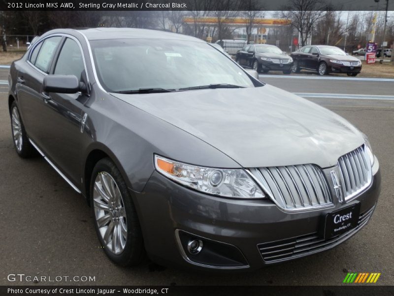 Sterling Gray Metallic / Charcoal Black 2012 Lincoln MKS AWD
