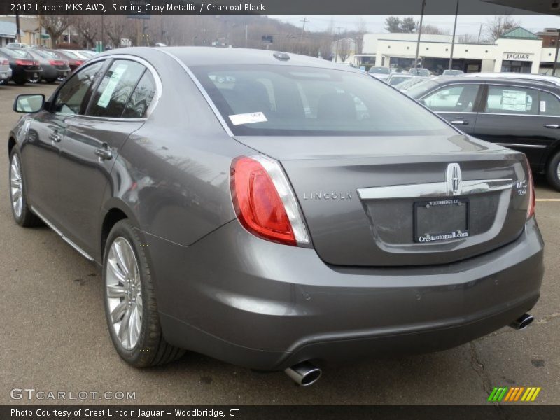 Sterling Gray Metallic / Charcoal Black 2012 Lincoln MKS AWD