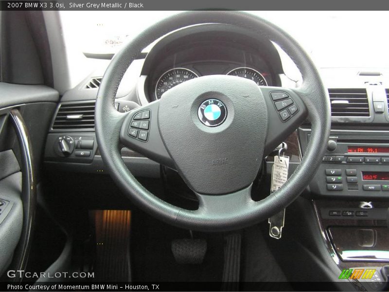 Silver Grey Metallic / Black 2007 BMW X3 3.0si