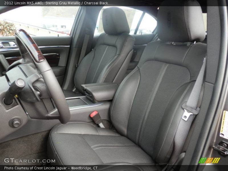 Sterling Gray Metallic / Charcoal Black 2012 Lincoln MKS AWD