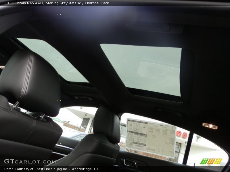 Sterling Gray Metallic / Charcoal Black 2012 Lincoln MKS AWD
