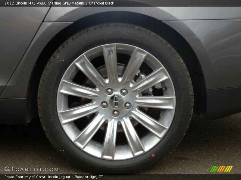 Sterling Gray Metallic / Charcoal Black 2012 Lincoln MKS AWD