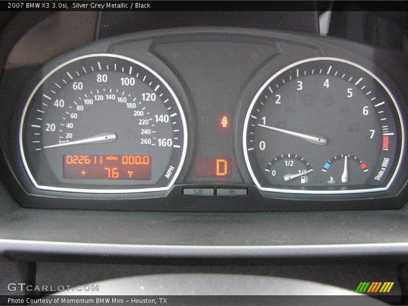 Silver Grey Metallic / Black 2007 BMW X3 3.0si