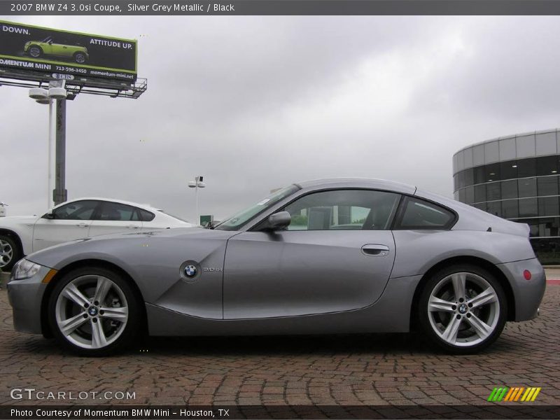 Silver Grey Metallic / Black 2007 BMW Z4 3.0si Coupe