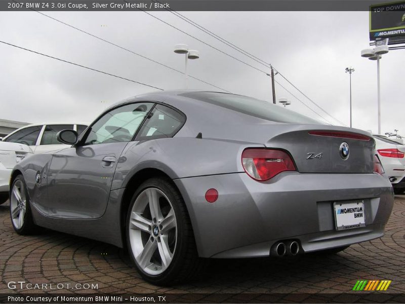 Silver Grey Metallic / Black 2007 BMW Z4 3.0si Coupe