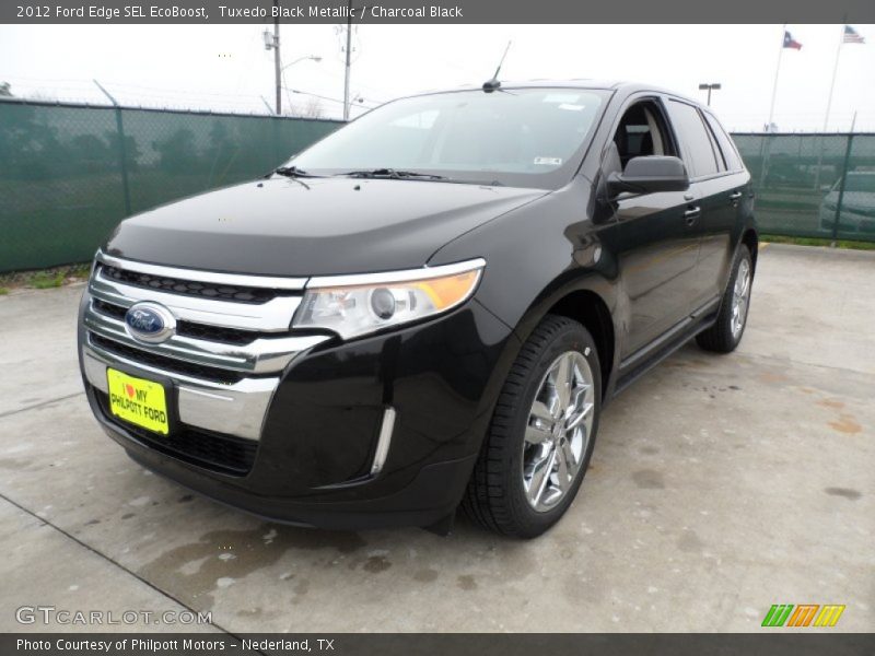 Tuxedo Black Metallic / Charcoal Black 2012 Ford Edge SEL EcoBoost