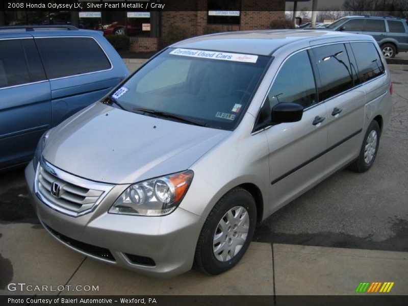 Silver Pearl Metallic / Gray 2008 Honda Odyssey LX