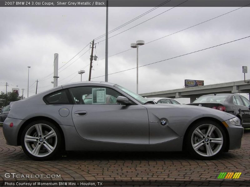 Silver Grey Metallic / Black 2007 BMW Z4 3.0si Coupe