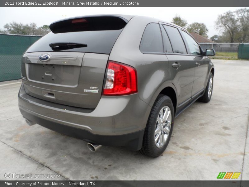 Mineral Grey Metallic / Medium Light Stone 2012 Ford Edge SEL EcoBoost