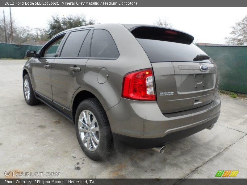 Mineral Grey Metallic / Medium Light Stone 2012 Ford Edge SEL EcoBoost