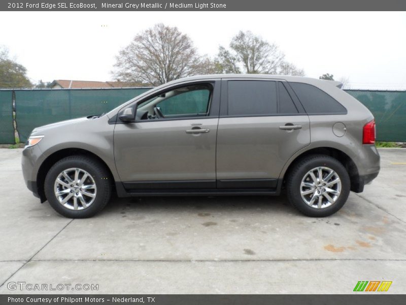 Mineral Grey Metallic / Medium Light Stone 2012 Ford Edge SEL EcoBoost