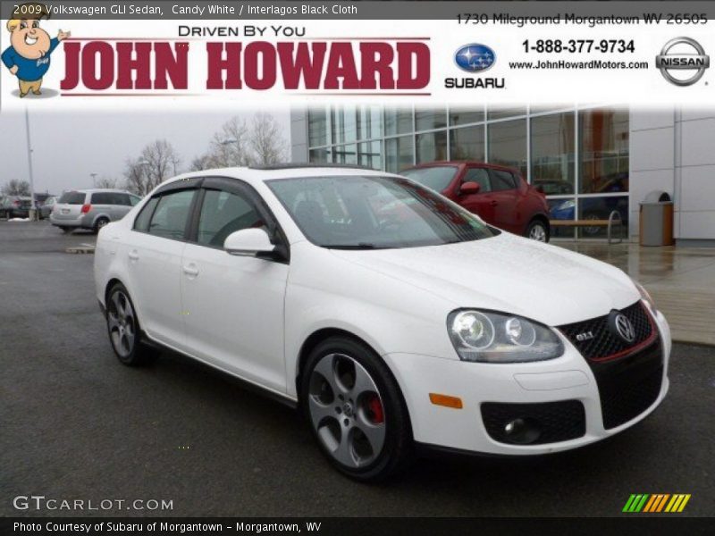 Candy White / Interlagos Black Cloth 2009 Volkswagen GLI Sedan