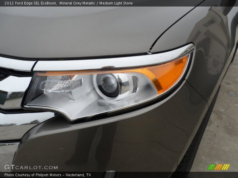Mineral Grey Metallic / Medium Light Stone 2012 Ford Edge SEL EcoBoost