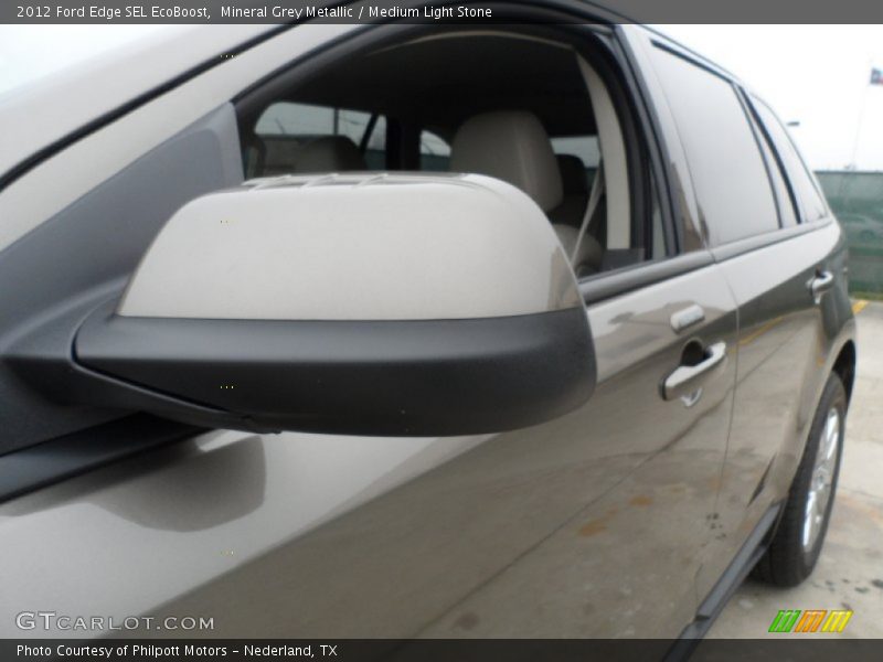Mineral Grey Metallic / Medium Light Stone 2012 Ford Edge SEL EcoBoost