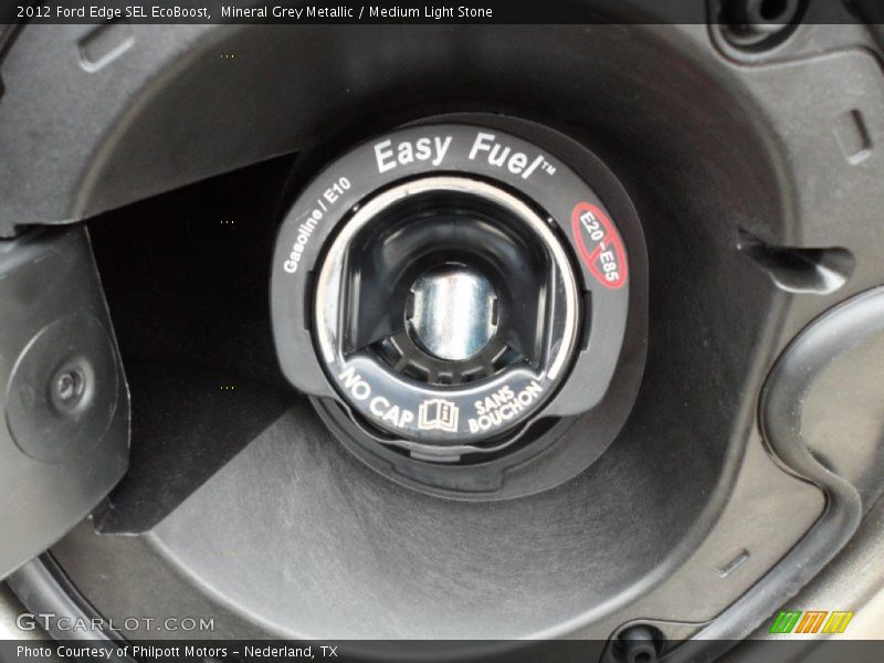 Mineral Grey Metallic / Medium Light Stone 2012 Ford Edge SEL EcoBoost