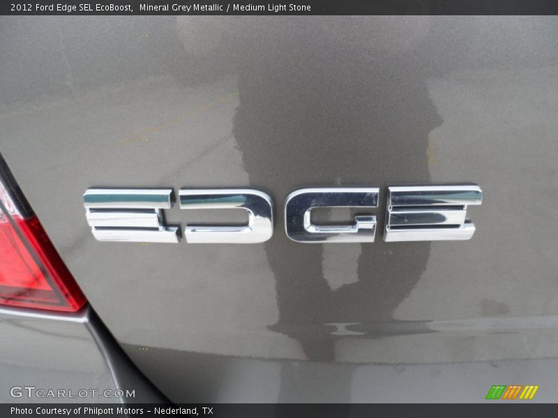 Mineral Grey Metallic / Medium Light Stone 2012 Ford Edge SEL EcoBoost