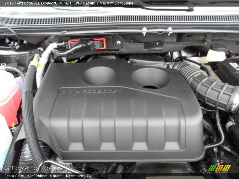 Mineral Grey Metallic / Medium Light Stone 2012 Ford Edge SEL EcoBoost