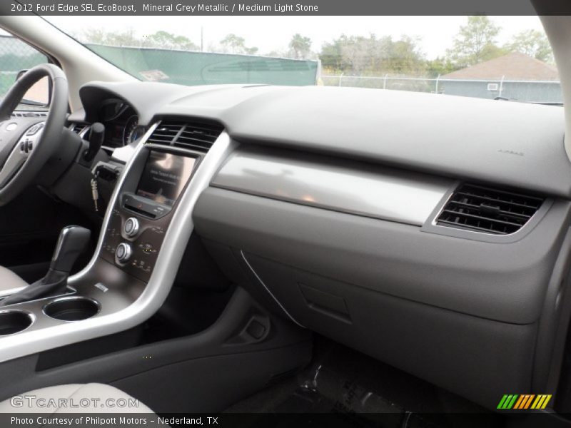 Mineral Grey Metallic / Medium Light Stone 2012 Ford Edge SEL EcoBoost