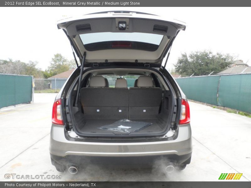 Mineral Grey Metallic / Medium Light Stone 2012 Ford Edge SEL EcoBoost