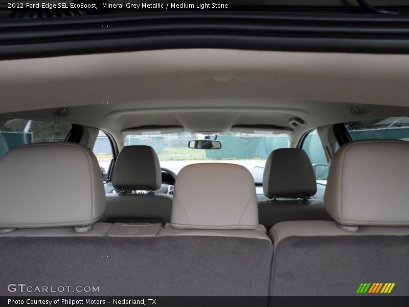 Mineral Grey Metallic / Medium Light Stone 2012 Ford Edge SEL EcoBoost