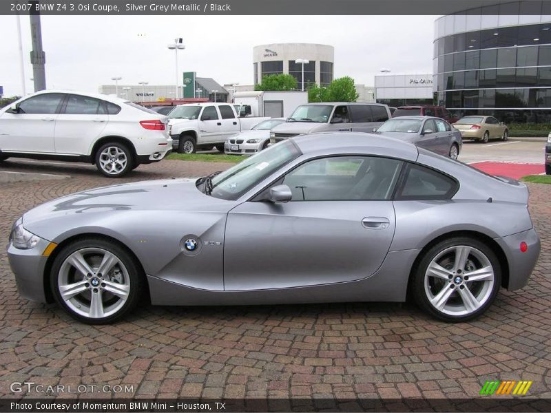 Silver Grey Metallic / Black 2007 BMW Z4 3.0si Coupe