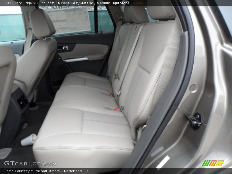 Mineral Grey Metallic / Medium Light Stone 2012 Ford Edge SEL EcoBoost