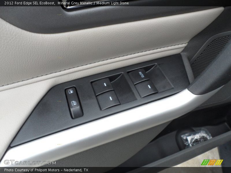 Mineral Grey Metallic / Medium Light Stone 2012 Ford Edge SEL EcoBoost