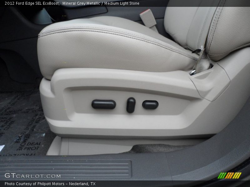 Mineral Grey Metallic / Medium Light Stone 2012 Ford Edge SEL EcoBoost