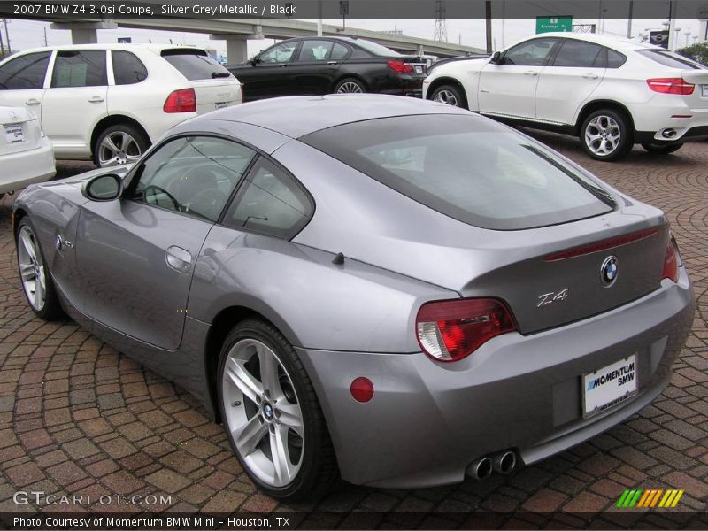 Silver Grey Metallic / Black 2007 BMW Z4 3.0si Coupe