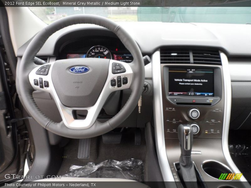 Mineral Grey Metallic / Medium Light Stone 2012 Ford Edge SEL EcoBoost