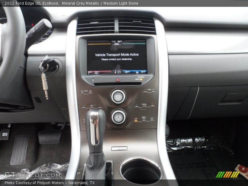 Mineral Grey Metallic / Medium Light Stone 2012 Ford Edge SEL EcoBoost