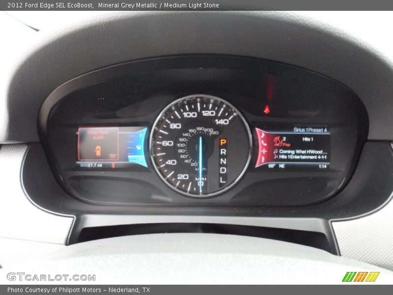 Mineral Grey Metallic / Medium Light Stone 2012 Ford Edge SEL EcoBoost