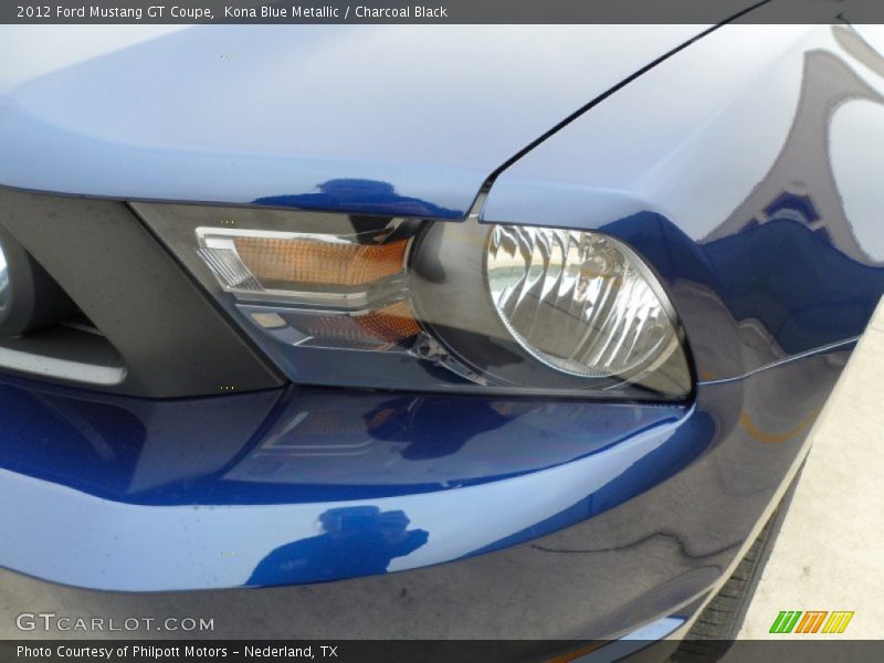 Kona Blue Metallic / Charcoal Black 2012 Ford Mustang GT Coupe