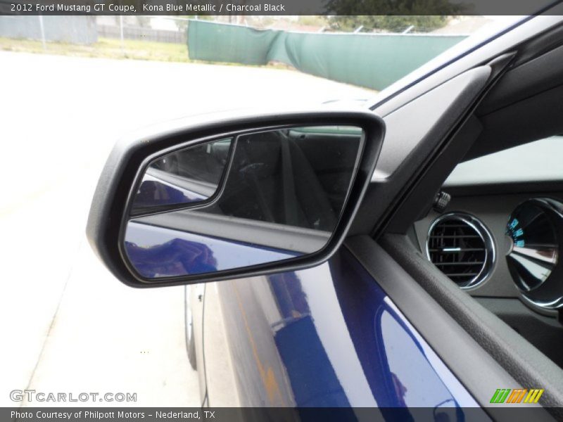 Kona Blue Metallic / Charcoal Black 2012 Ford Mustang GT Coupe