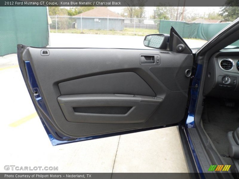 Kona Blue Metallic / Charcoal Black 2012 Ford Mustang GT Coupe
