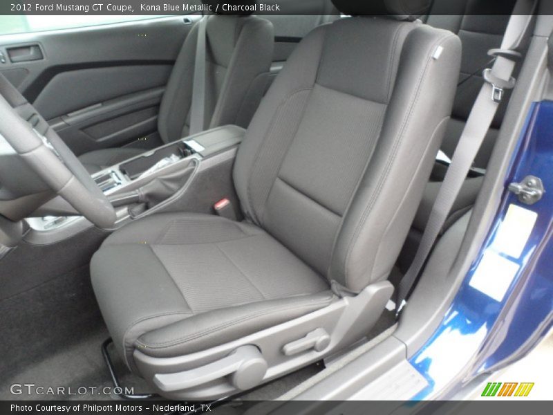 Kona Blue Metallic / Charcoal Black 2012 Ford Mustang GT Coupe