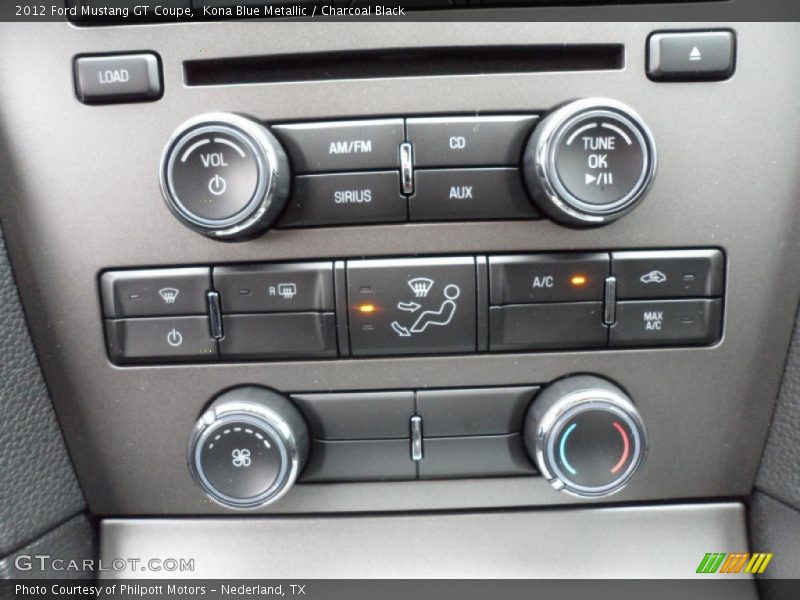 Kona Blue Metallic / Charcoal Black 2012 Ford Mustang GT Coupe