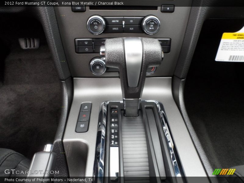Kona Blue Metallic / Charcoal Black 2012 Ford Mustang GT Coupe