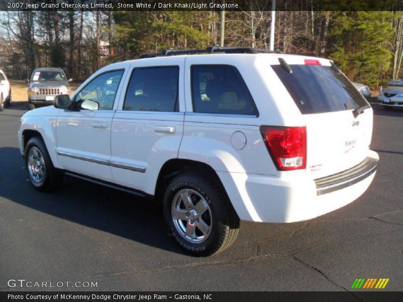 Stone White / Dark Khaki/Light Graystone 2007 Jeep Grand Cherokee Limited