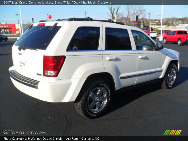 Stone White / Dark Khaki/Light Graystone 2007 Jeep Grand Cherokee Limited