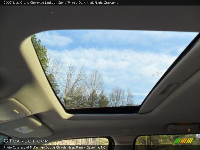 Stone White / Dark Khaki/Light Graystone 2007 Jeep Grand Cherokee Limited