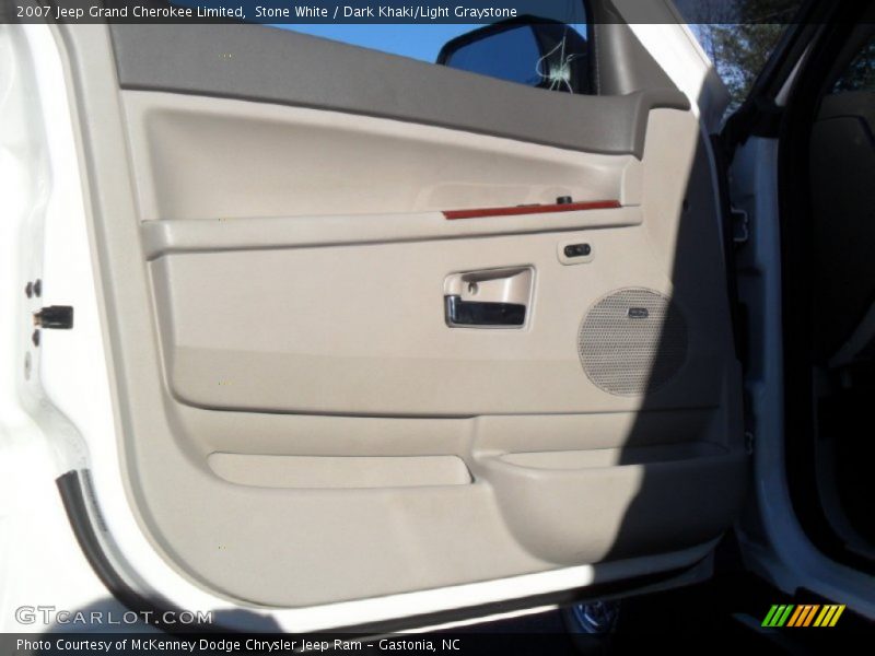 Stone White / Dark Khaki/Light Graystone 2007 Jeep Grand Cherokee Limited
