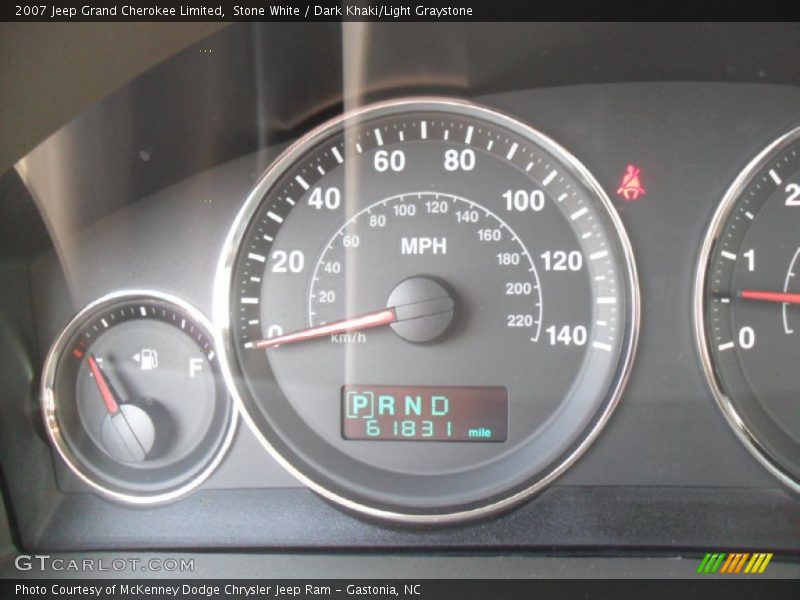 Stone White / Dark Khaki/Light Graystone 2007 Jeep Grand Cherokee Limited