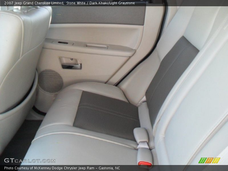 Stone White / Dark Khaki/Light Graystone 2007 Jeep Grand Cherokee Limited