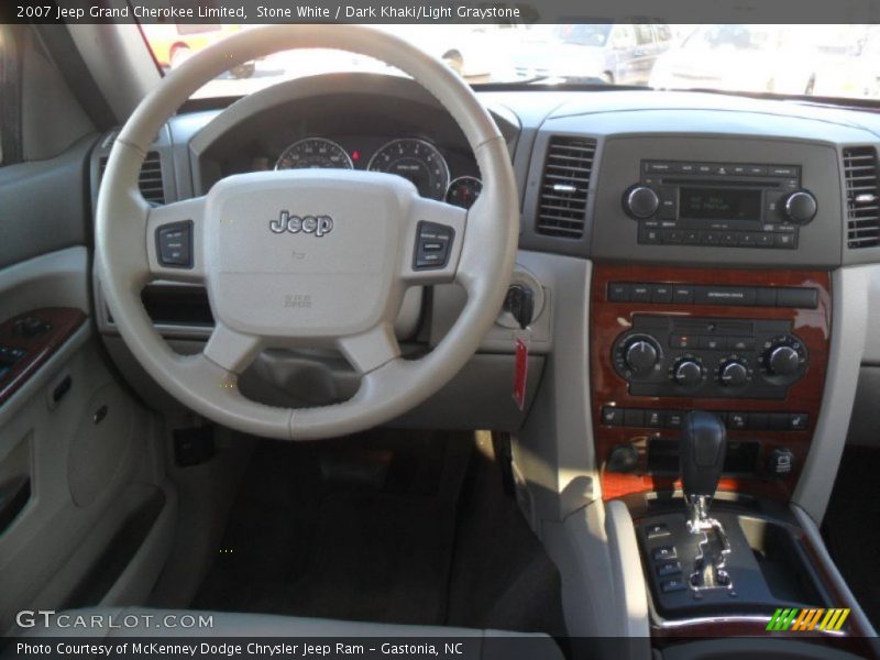 Stone White / Dark Khaki/Light Graystone 2007 Jeep Grand Cherokee Limited