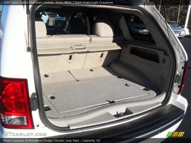 Stone White / Dark Khaki/Light Graystone 2007 Jeep Grand Cherokee Limited