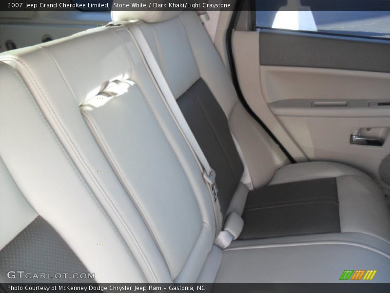 Stone White / Dark Khaki/Light Graystone 2007 Jeep Grand Cherokee Limited