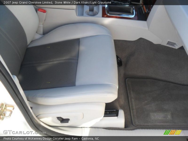 Stone White / Dark Khaki/Light Graystone 2007 Jeep Grand Cherokee Limited